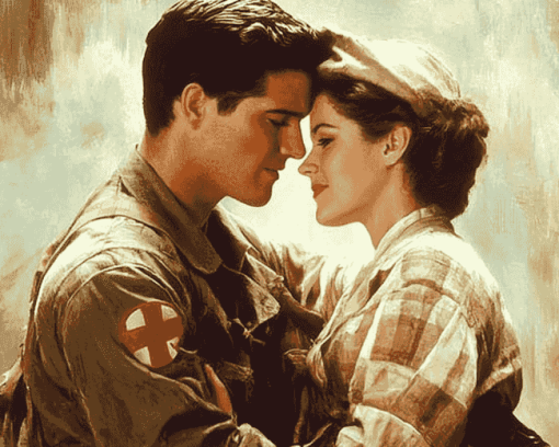 In Love And War Film Characters Diamond Painting