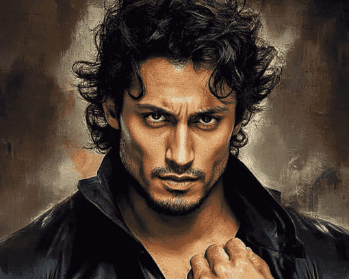 Indian Actor Tiger Shroff Diamond Painting