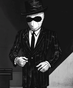 Invisible Man Monochrome Diamond Painting