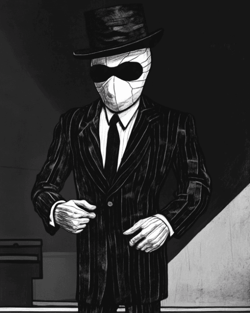 Invisible Man Monochrome Diamond Painting