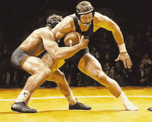 Iowa Hawkeyes Wrestling Diamond Painting