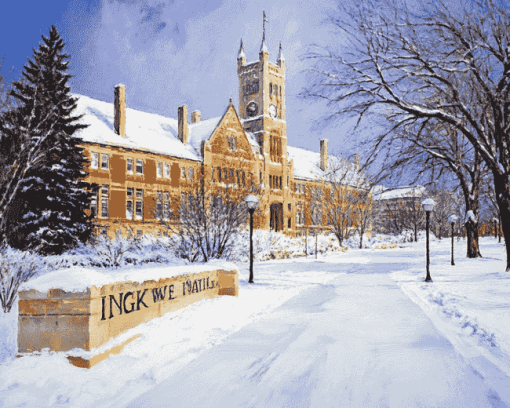 Iowa State Winter Wonderland Diamond Painting