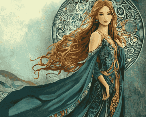 Irish Fantasy Goddess Diamond Painting