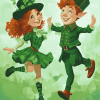 Irish Leprechaun Dance Diamond Painting