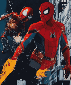 Iron Man and Spiderman Heroes Diamond Painting