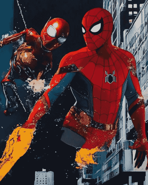 Iron Man and Spiderman Heroes Diamond Painting