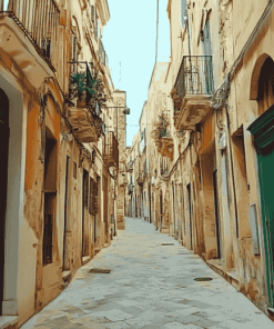 Italy Alleys in Mazara del Vallo Diamond Painting