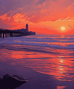 Italy Seascapes Sunset Diamond Painting