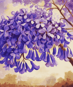 Jacaranda Trees Diamond Painting