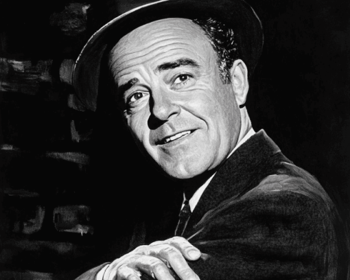 Jack Lemmon Monochrome Diamond Painting