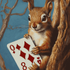 Jack of Diamonds Squirrel Diamond Painting