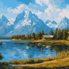 Jackson Lake Scenic Beauty Diamond Painting