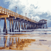 Jacksonville Beach Pier Diamond Painting