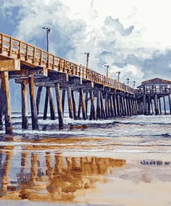 Jacksonville Beach Pier Diamond Painting