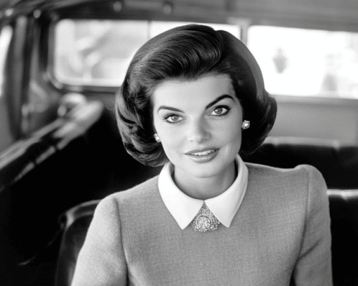 Jacqueline Kennedy Black and White Diamond Painting