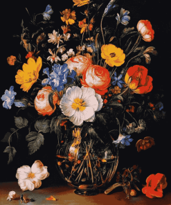 Jan Brueghel's Blooming Vase Diamond Painting