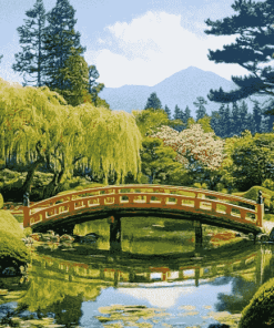 Japanese Mountain Gardens Diamond Painting