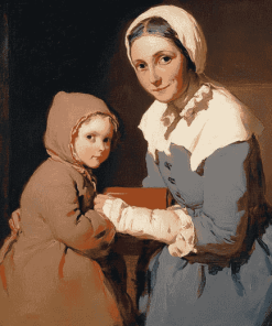 Jean Simeon Chardin Mother Daughter Diamond Painting