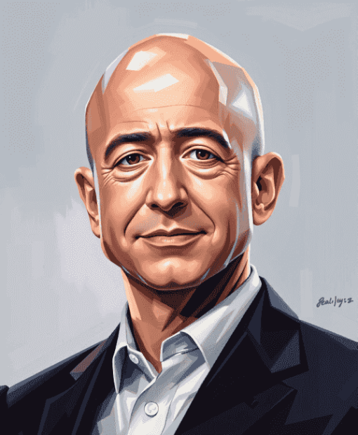 Jeff Bezos Business Icon Diamond Painting