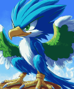 Jet The Hawk Sonic Diamond Painting