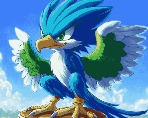 Jet The Hawk Sonic Diamond Painting