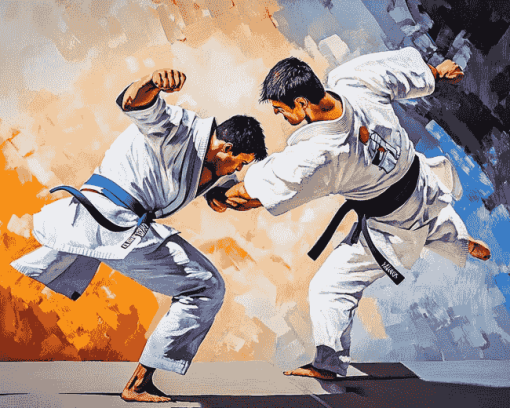 Jiu Jitsu Martial Arts Diamond Painting