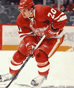 Joe Kocur Detroit Redwings Diamond Painting