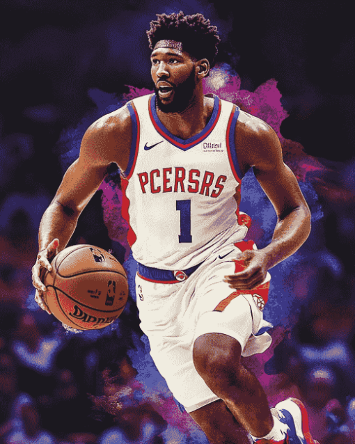 Joel Embiid Basketball Icon Diamond Painting