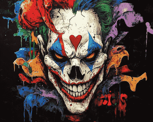 Joker Skeleton Art Diamond Painting