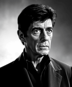 Jonathan Frid Black and White Diamond Painting