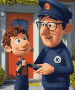 Julian and Postman Pat Animation Diamond Painting