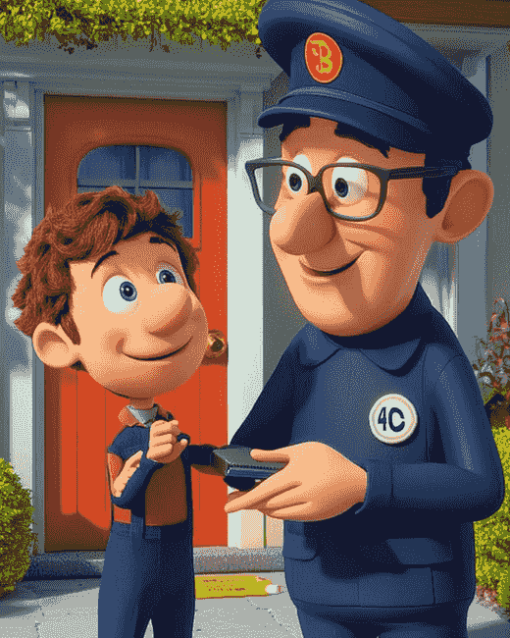 Julian and Postman Pat Animation Diamond Painting