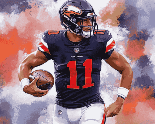 Justin Fields Football Legend Diamond Painting