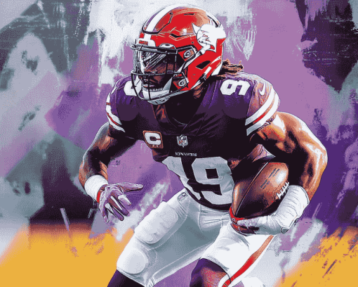 Justin Jefferson Legendary Football Diamond Painting