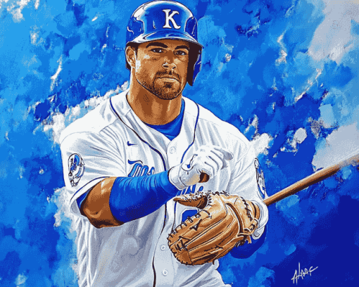 Kansas City Royals Baseball Players Diamond Painting