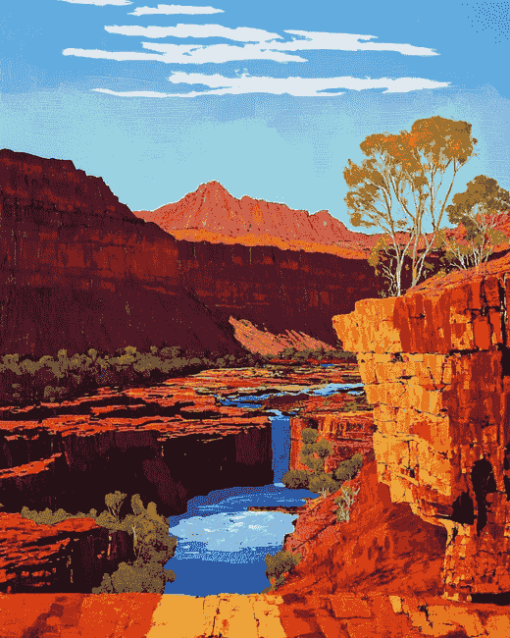 Karijini Landscapes Diamond Painting