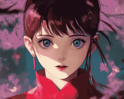 Kasumi Anime Character Diamond Painting