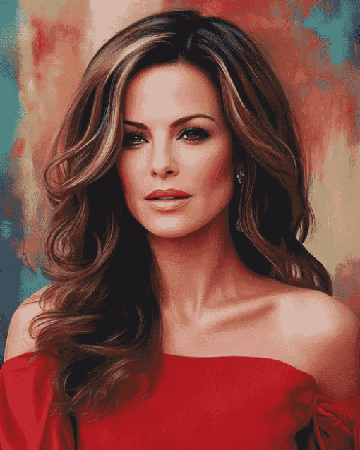 Kate Beckinsale in Red Celebrity Dress Diamond Painting