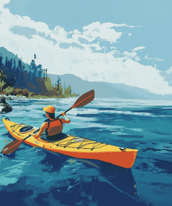 Kayaking Adventure Animation Diamond Painting