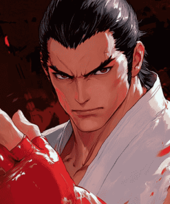 Kazuya Mishima Tekken Animation Diamond Painting