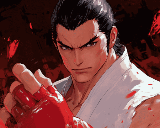 Kazuya Mishima Tekken Animation Diamond Painting