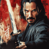 Keanu Reeves in 47 Ronin Diamond Painting