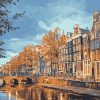 Keizersgracht Amsterdam Cityscape Diamond Painting