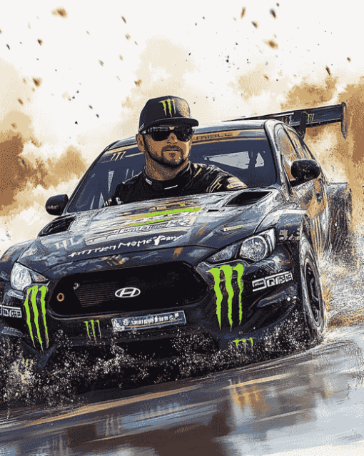 Ken Block Racing Legend Diamond Painting