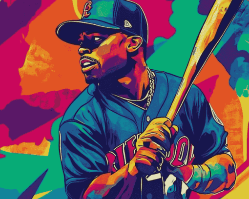 Ken Griffey Jr Pop Art Diamond Painting