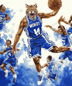 Kentucky Wildcats Basketball Icons Diamond Painting