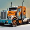 Kenworth Semi Trucks Diamond Painting