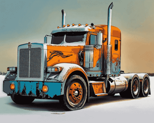 Kenworth Semi Trucks Diamond Painting