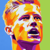 Kevin De Bruyne Pop Art Diamond Painting