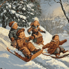 Kids Winter Fun Diamond Painting